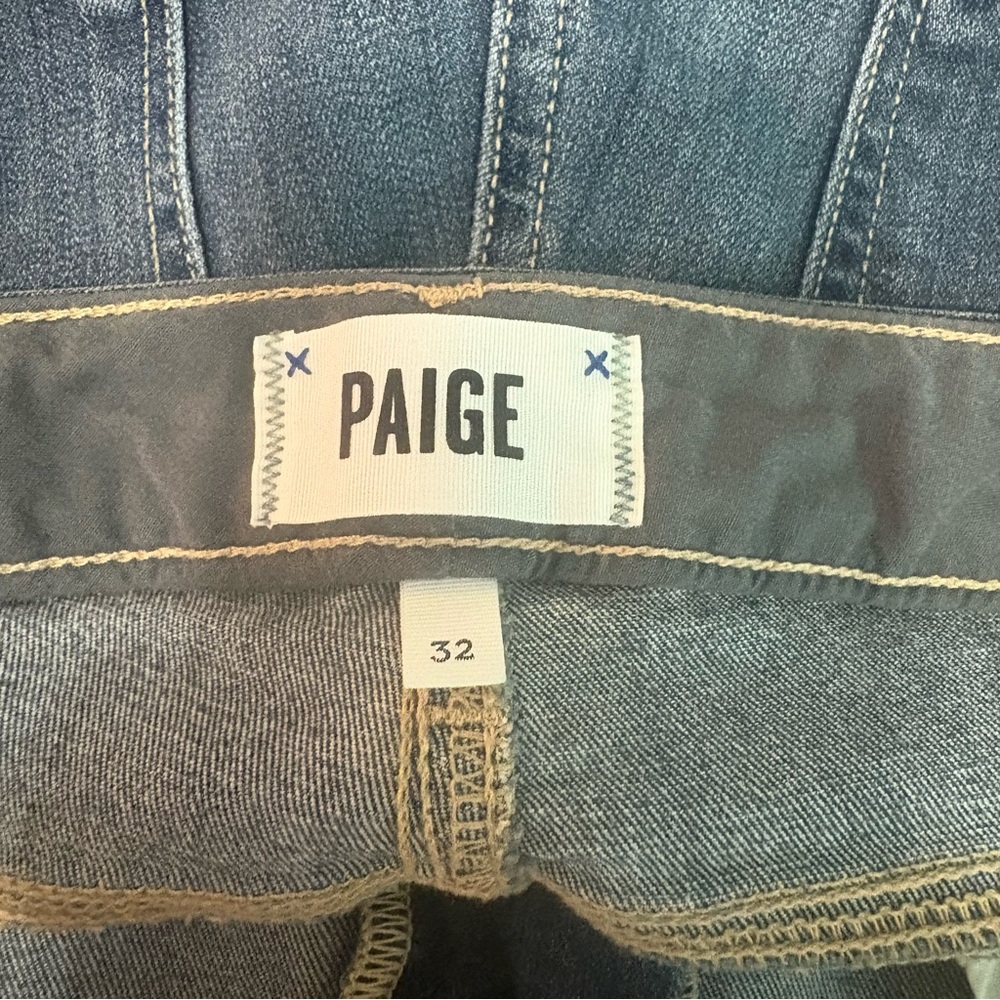Paige Denim High Rise Bell Canyon Size 32 - Picture 7 of 10
